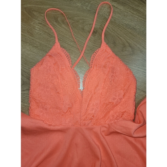 Luxxel women's coral dress size small - Picture 7 of 9